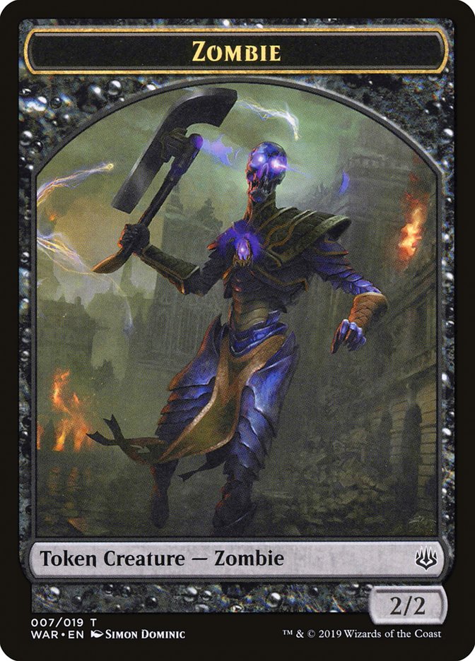 Zombie Token [War of the Spark Tokens] | Dragon's Lair Comics and Fantasy Houston TX