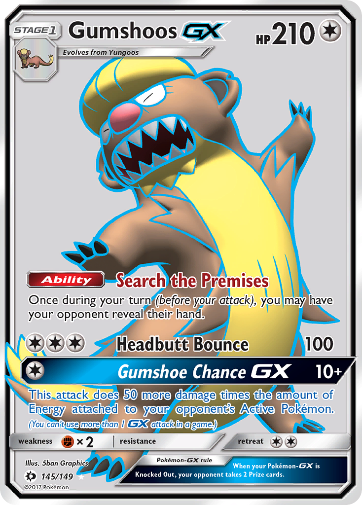 Gumshoos GX (145/149) [Sun & Moon: Base Set] | Dragon's Lair Comics and Fantasy Houston TX