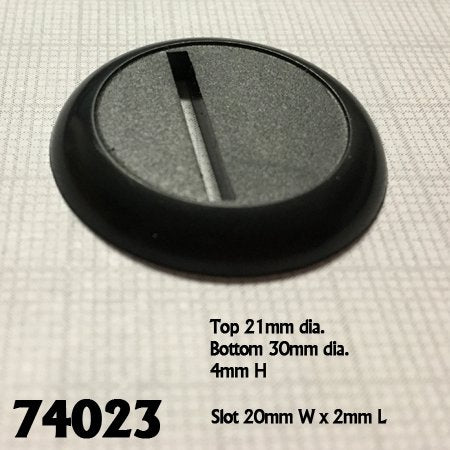 Reaper Miniature Bases: 30mm Round Plastic RPG Base with Universal Slot | Dragon's Lair Comics and Fantasy Houston TX