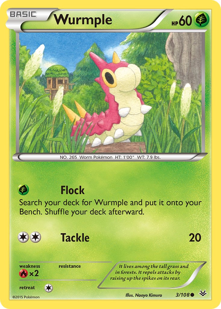 Wurmple (3/108) [XY: Roaring Skies] | Dragon's Lair Comics and Fantasy Houston TX