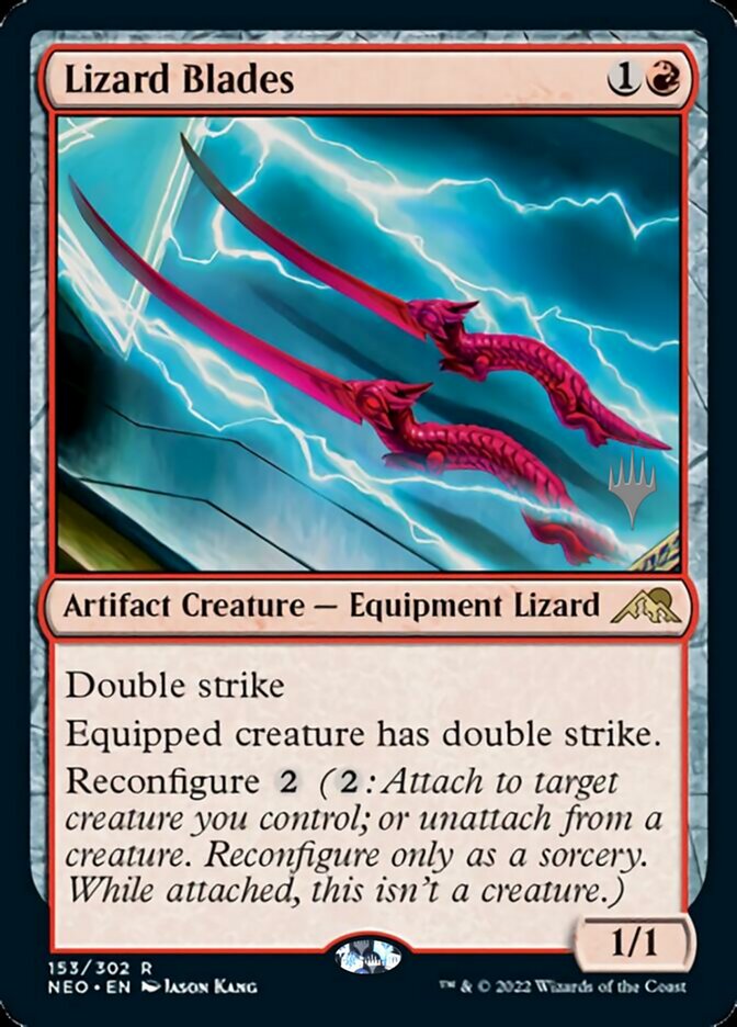 Lizard Blades (Promo Pack) [Kamigawa: Neon Dynasty Promos] | Dragon's Lair Comics and Fantasy Houston TX