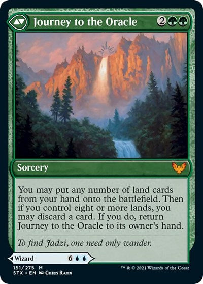 Jadzi, Oracle of Arcavios // Journey to the Oracle [Strixhaven: School of Mages Prerelease Promos] | Dragon's Lair Comics and Fantasy Houston TX