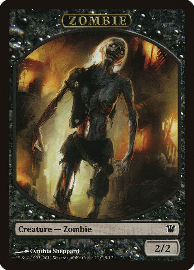 Zombie Token (9/12) [Innistrad Tokens] | Dragon's Lair Comics and Fantasy Houston TX