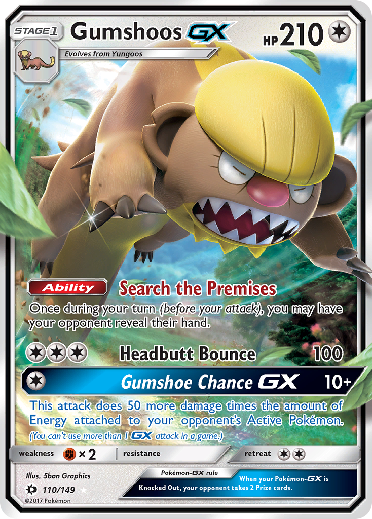 Gumshoos GX (110/149) [Sun & Moon: Base Set] | Dragon's Lair Comics and Fantasy Houston TX