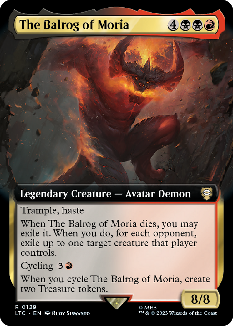 The Balrog of Moria (Extended Art) [The Lord of the Rings: Tales of Middle-Earth Commander] | Dragon's Lair Comics and Fantasy Houston TX