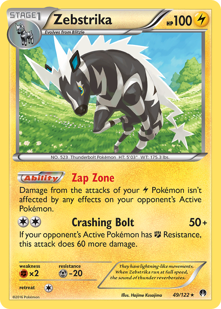 Zebstrika (49/122) [XY: BREAKpoint] | Dragon's Lair Comics and Fantasy Houston TX