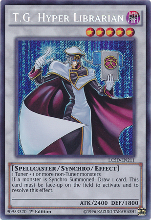 T.G. Hyper Librarian [LC5D-EN211] Secret Rare | Dragon's Lair Comics and Fantasy Houston TX