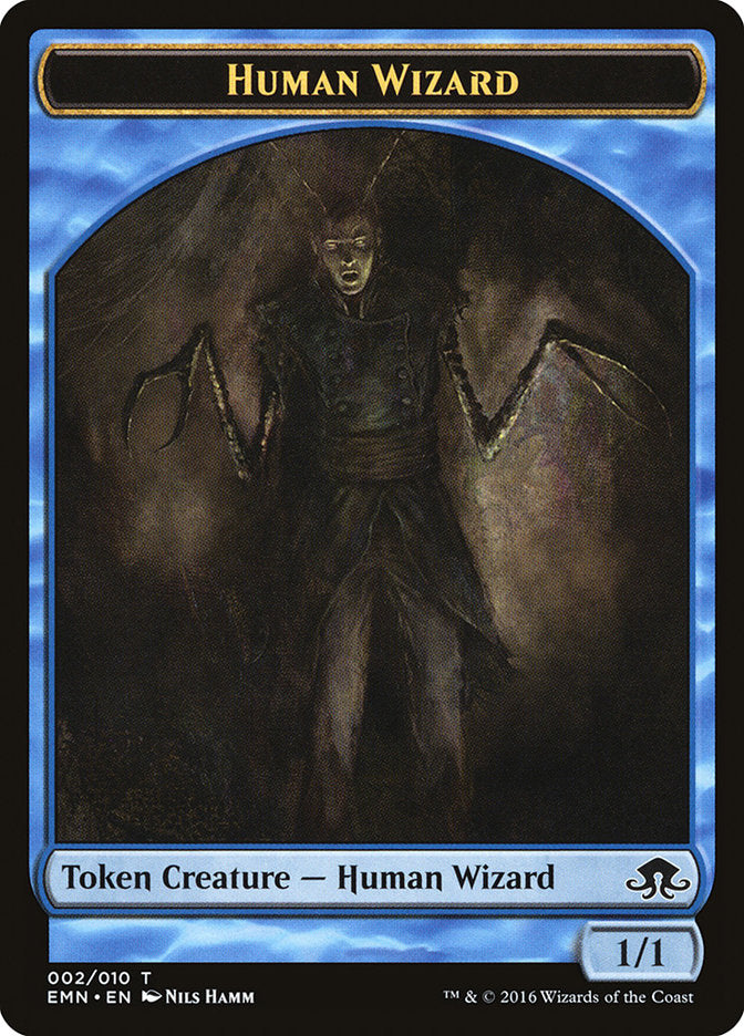 Human Wizard Token [Eldritch Moon Tokens] | Dragon's Lair Comics and Fantasy Houston TX