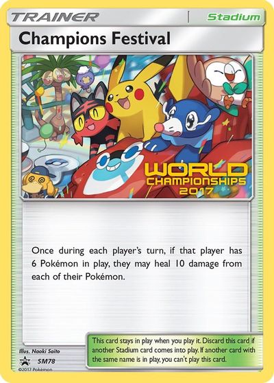 Champions Festival (SM78) (2017) [Sun & Moon: Black Star Promos] | Dragon's Lair Comics and Fantasy Houston TX