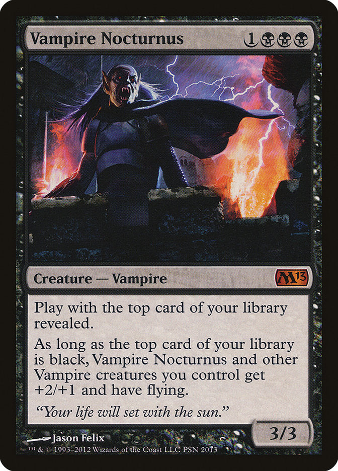 Vampire Nocturnus (Duels of the Planeswalkers Promos) [Duels of the Planeswalkers Promos 2012] | Dragon's Lair Comics and Fantasy Houston TX