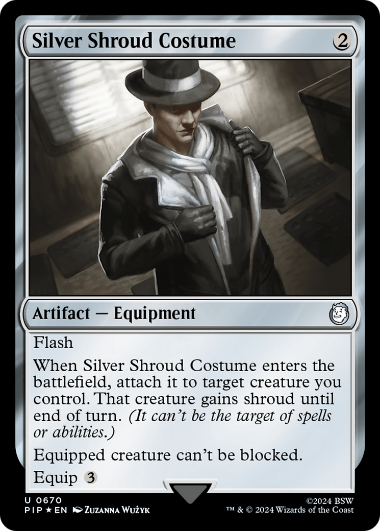 Silver Shroud Costume (Surge Foil) [Fallout] | Dragon's Lair Comics and Fantasy Houston TX