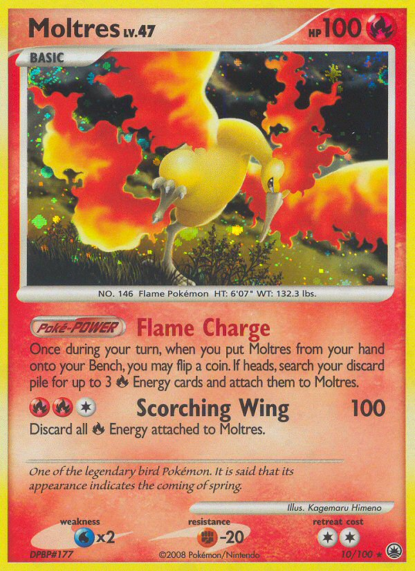 Moltres (10/100) [Diamond & Pearl: Majestic Dawn] | Dragon's Lair Comics and Fantasy Houston TX