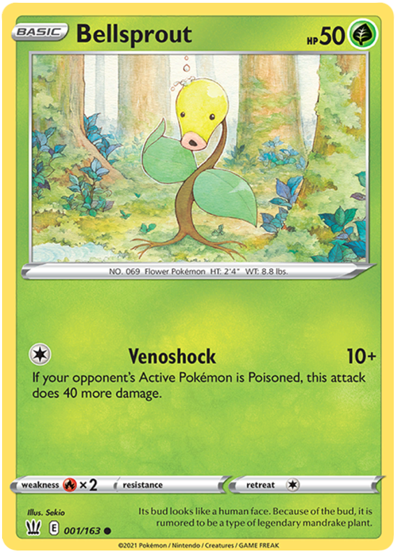 Bellsprout (001/163) [Sword & Shield: Battle Styles] | Dragon's Lair Comics and Fantasy Houston TX