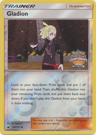 Gladion (95/111) (Regional Championship Promo) [Sun & Moon: Crimson Invasion] | Dragon's Lair Comics and Fantasy Houston TX