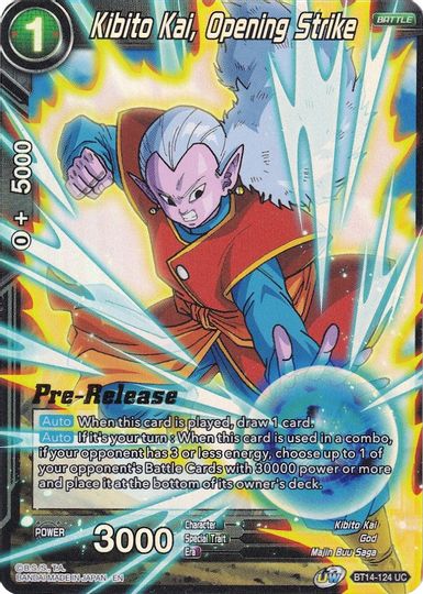 Kibito Kai, Opening Strike (BT14-124) [Cross Spirits Prerelease Promos] | Dragon's Lair Comics and Fantasy Houston TX