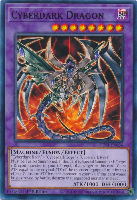 Cyberdark Dragon [LDS1-EN036] Common | Dragon's Lair Comics and Fantasy Houston TX