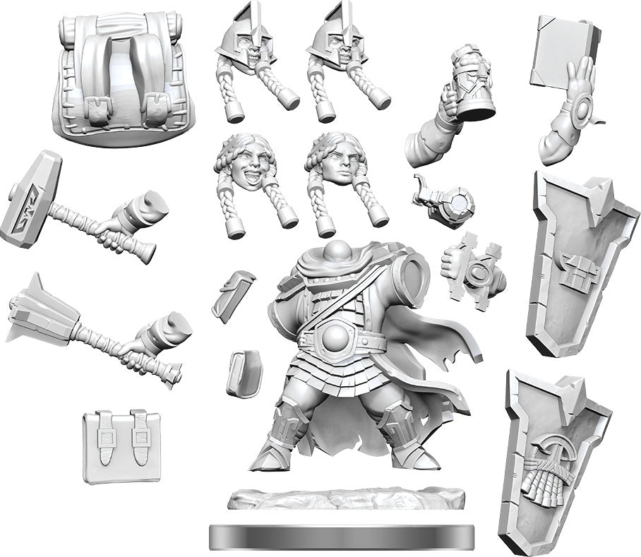 Wizkids Dungeons & Dragons Frameworks: W01 Dwarf Cleric Female | Dragon's Lair Comics and Fantasy Houston TX