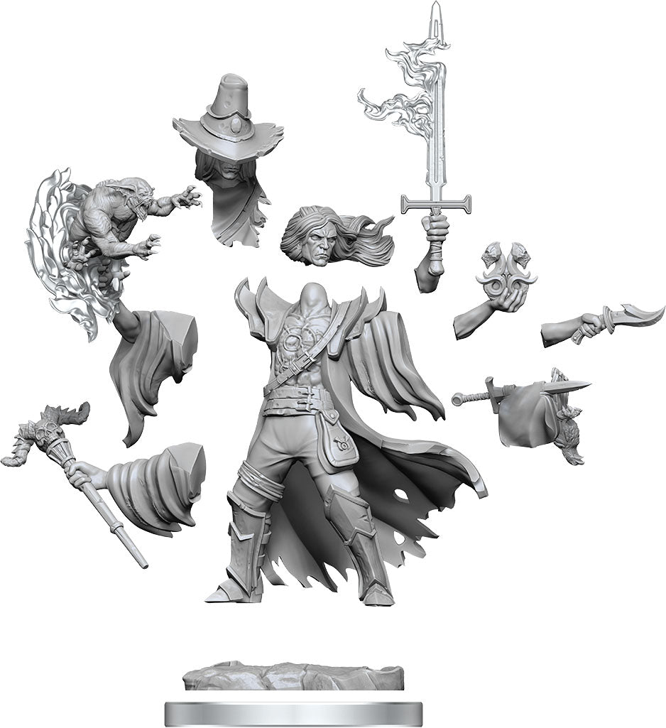 Wizkids Dungeons & Dragons Frameworks: W01 Human Warlock | Dragon's Lair Comics and Fantasy Houston TX