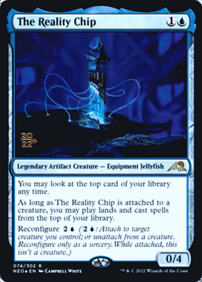 The Reality Chip [Kamigawa: Neon Dynasty Prerelease Promos] | Dragon's Lair Comics and Fantasy Houston TX