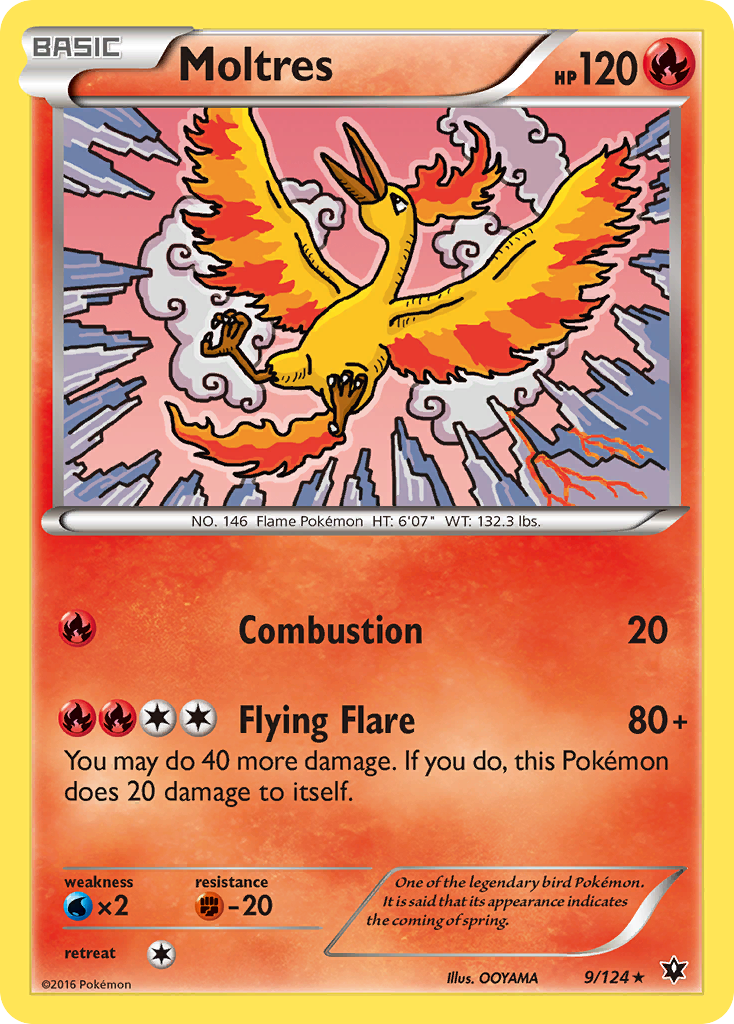 Moltres (9/124) [XY: Fates Collide] | Dragon's Lair Comics and Fantasy Houston TX