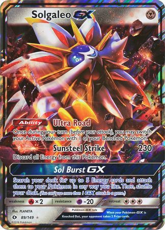 Solgaleo GX (89/149) (Jumbo Card) [Sun & Moon: Base Set] | Dragon's Lair Comics and Fantasy Houston TX