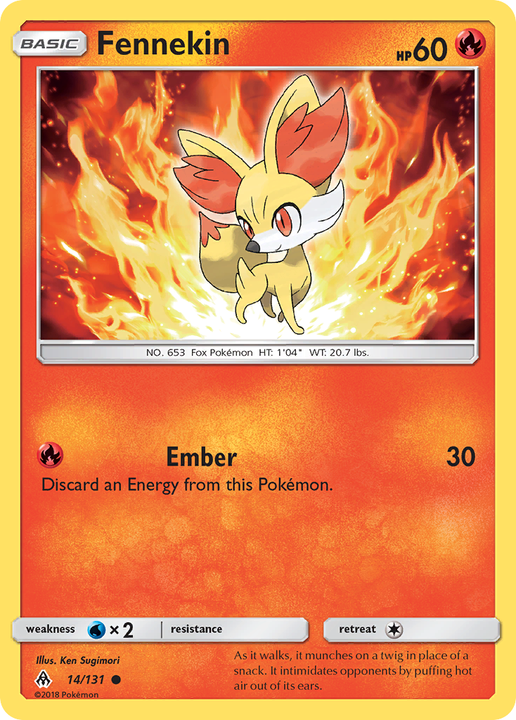 Fennekin (14/131) [Sun & Moon: Forbidden Light] | Dragon's Lair Comics and Fantasy Houston TX