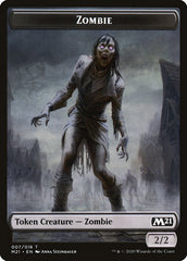 Knight // Zombie Double-Sided Token [Core Set 2021 Tokens] | Dragon's Lair Comics and Fantasy Houston TX