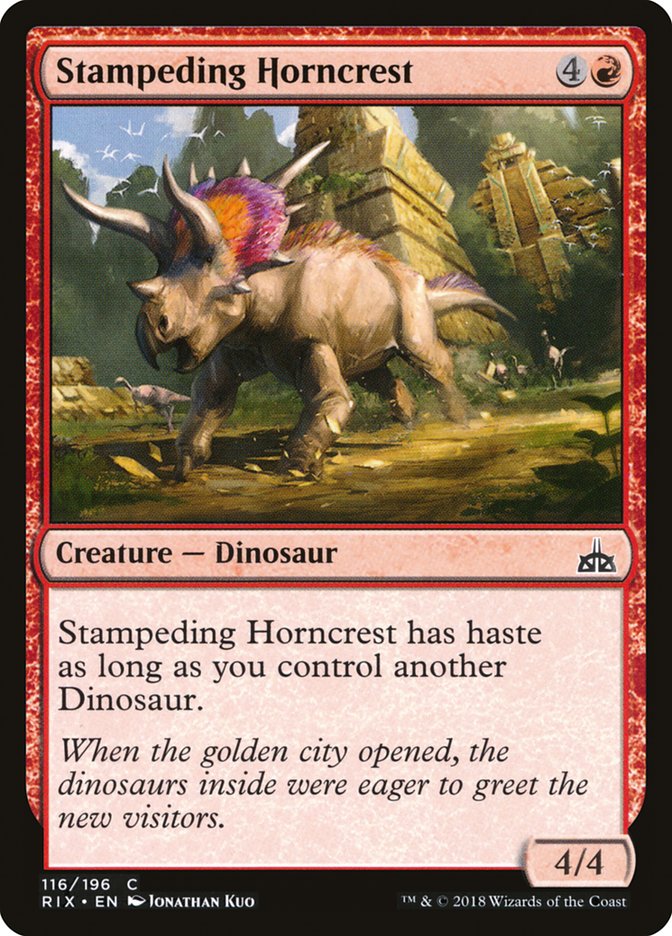 Stampeding Horncrest [Rivals of Ixalan] | Dragon's Lair Comics and Fantasy Houston TX