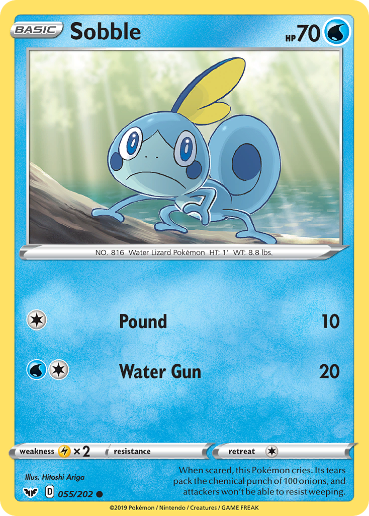 Sobble (055/202) [Sword & Shield: Base Set] | Dragon's Lair Comics and Fantasy Houston TX