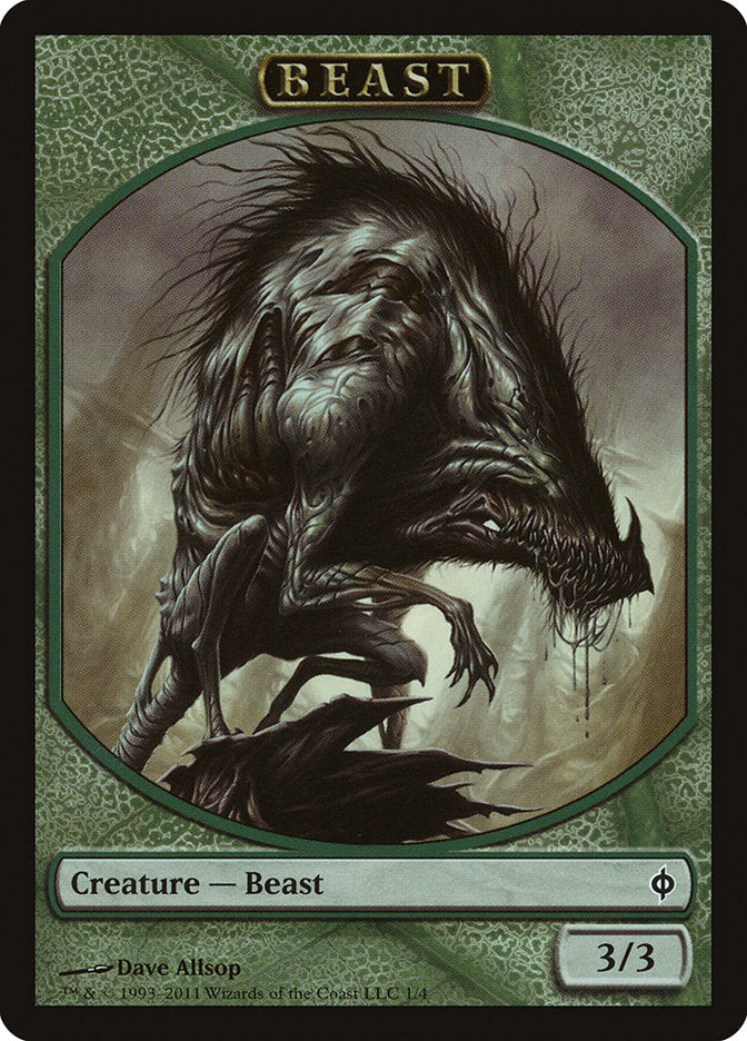 Beast Token [New Phyrexia Tokens] | Dragon's Lair Comics and Fantasy Houston TX