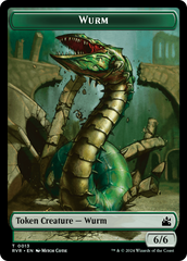 Goblin (0008) // Wurm Double-Sided Token [Ravnica Remastered Tokens] | Dragon's Lair Comics and Fantasy Houston TX