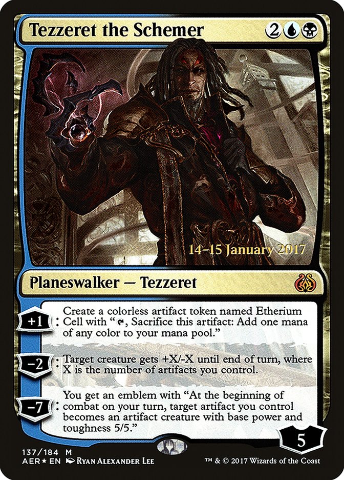 Tezzeret the Schemer [Aether Revolt Prerelease Promos] | Dragon's Lair Comics and Fantasy Houston TX