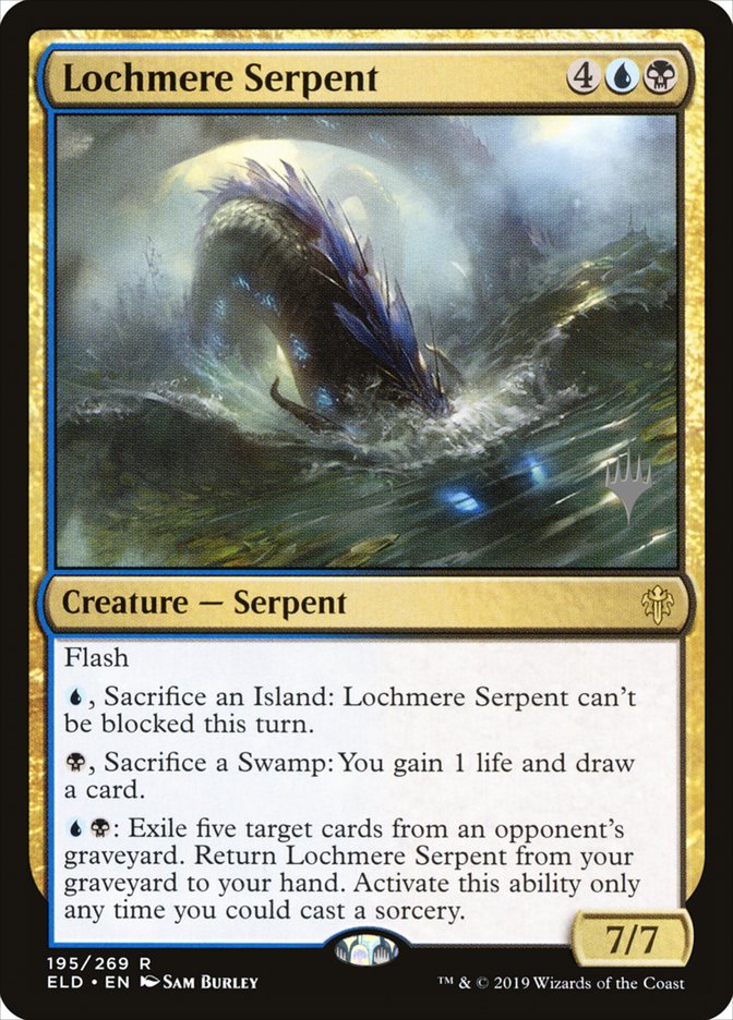 Lochmere Serpent (Promo Pack) [Throne of Eldraine Promos] | Dragon's Lair Comics and Fantasy Houston TX