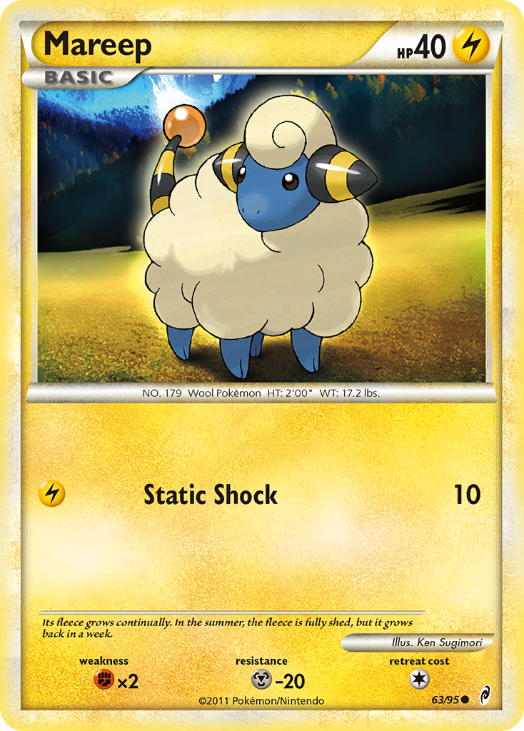 Mareep (63/95) [HeartGold & SoulSilver: Call of Legends] | Dragon's Lair Comics and Fantasy Houston TX