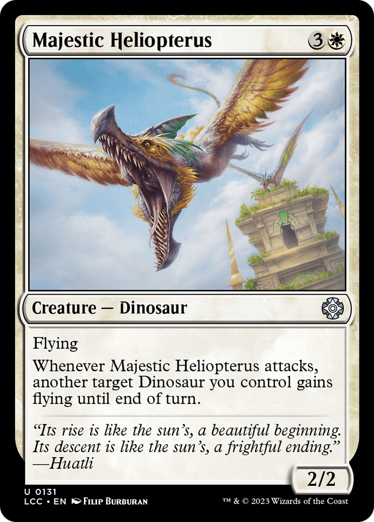 Majestic Heliopterus [The Lost Caverns of Ixalan Commander] | Dragon's Lair Comics and Fantasy Houston TX