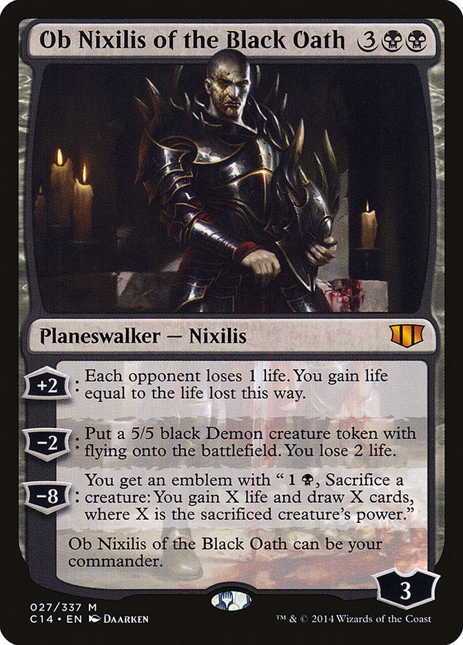 Ob Nixilis of the Black Oath [Commander 2014] | Dragon's Lair Comics and Fantasy Houston TX