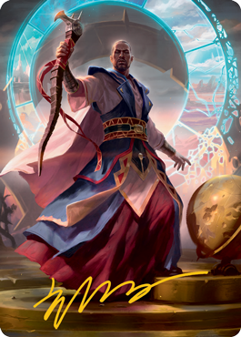 Teferi, Who Slows the Sunset Art Card (Gold-Stamped Signature) [Innistrad: Midnight Hunt Art Series] | Dragon's Lair Comics and Fantasy Houston TX