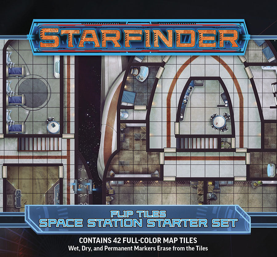 Starfinder RPG: Flip-Tiles - Space Station Starter Set | Dragon's Lair Comics and Fantasy Houston TX