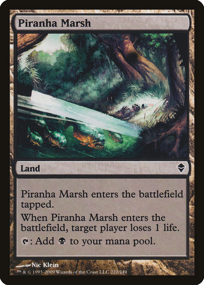 Piranha Marsh [Zendikar] | Dragon's Lair Comics and Fantasy Houston TX