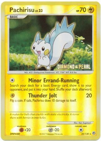 Pachirisu (35/130) [Burger King Promos: 2008 Collection] | Dragon's Lair Comics and Fantasy Houston TX