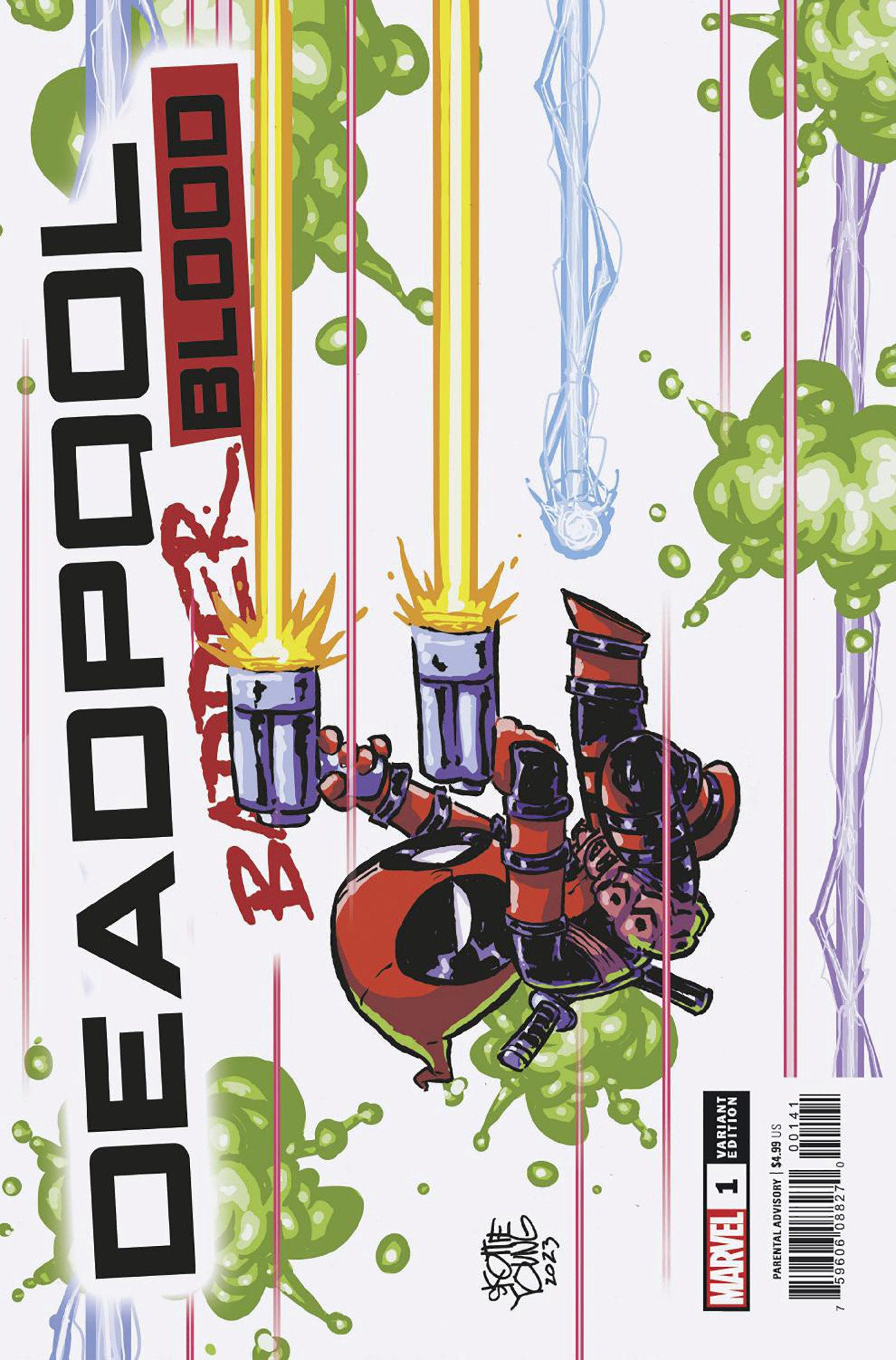 Deadpool: Badder Blood 1 Skottie Young Variant | Dragon's Lair Comics and Fantasy Houston TX