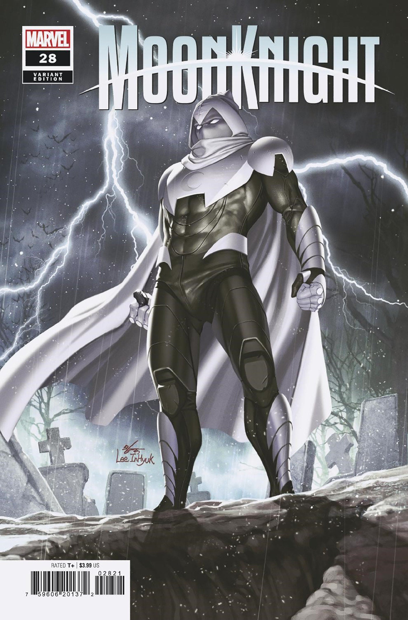 Moon Knight 28 Inhyuk Lee Last Days Of Moon Knight Variant | Dragon's Lair Comics and Fantasy Houston TX