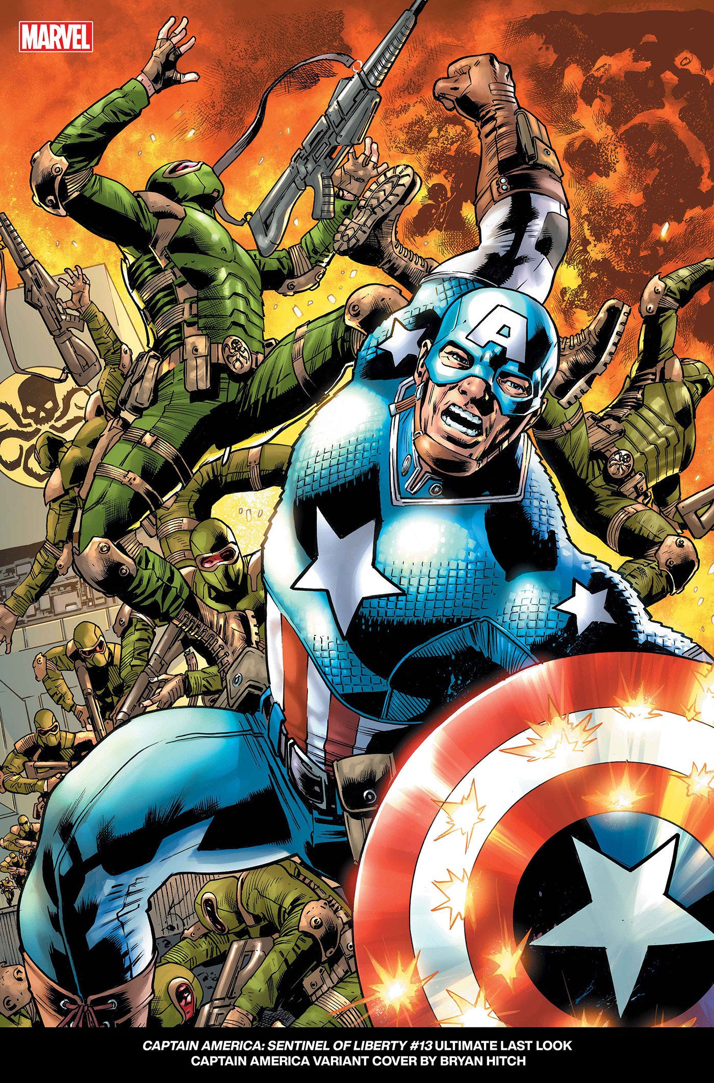 Captain America: Sentinel Of Liberty 13 Bryan Hitch Ultimate Last Look Variant | Dragon's Lair Comics and Fantasy Houston TX