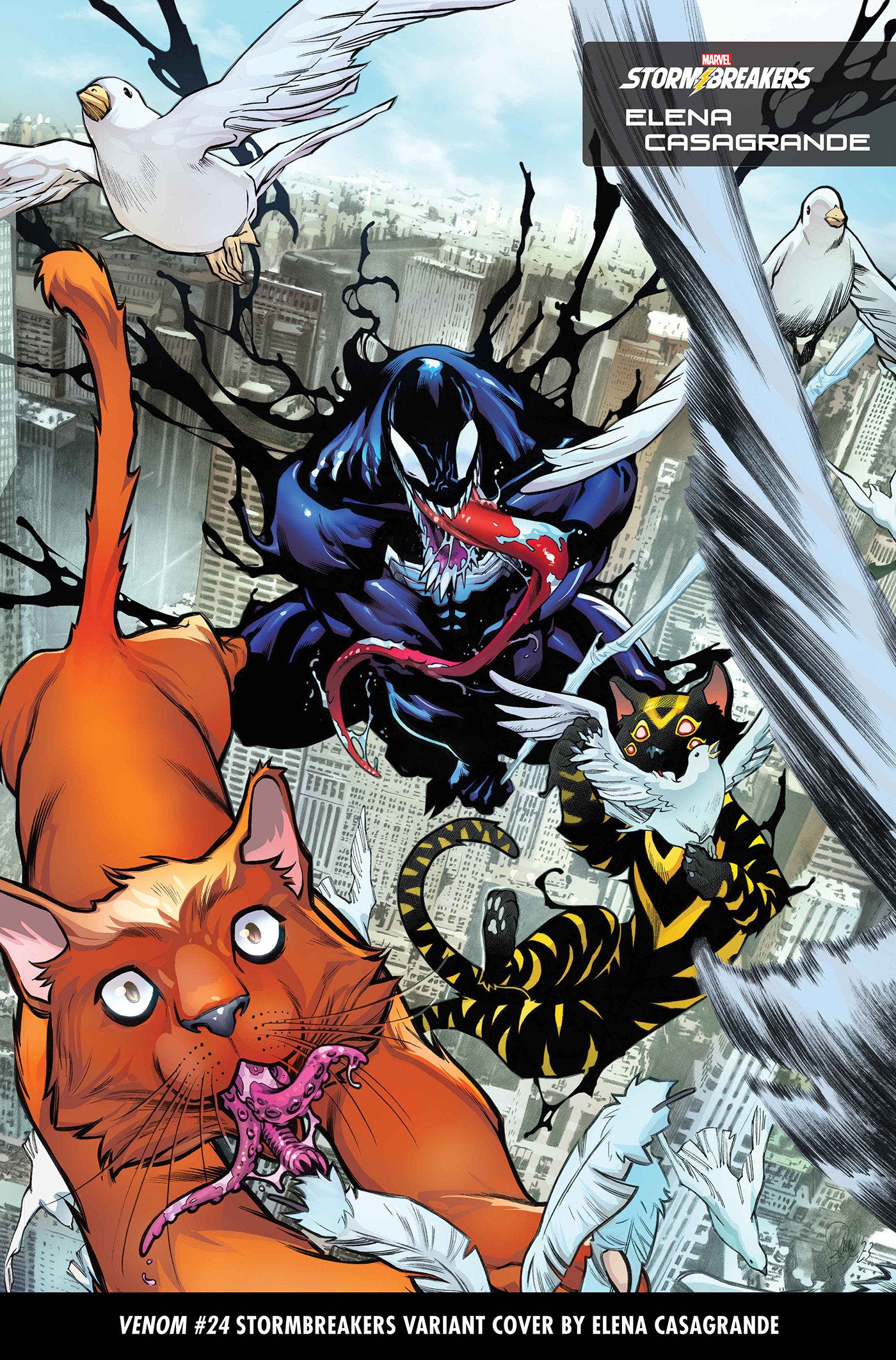 Venom 24 Elena Casagrande Stormbreakers Variant [G.O.D.S.] | Dragon's Lair Comics and Fantasy Houston TX