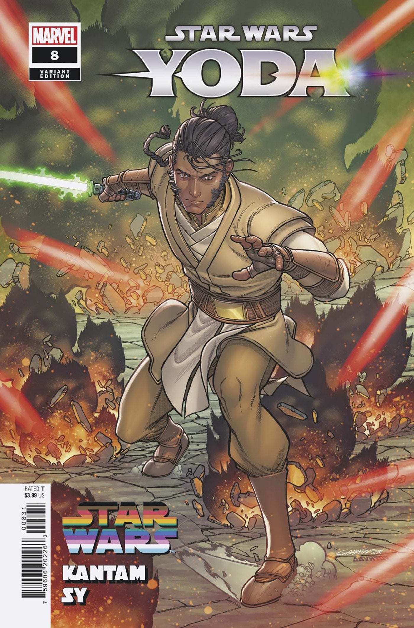 Star Wars: Yoda 8 Javier Garron Star Wars Pride Variant | Dragon's Lair Comics and Fantasy Houston TX