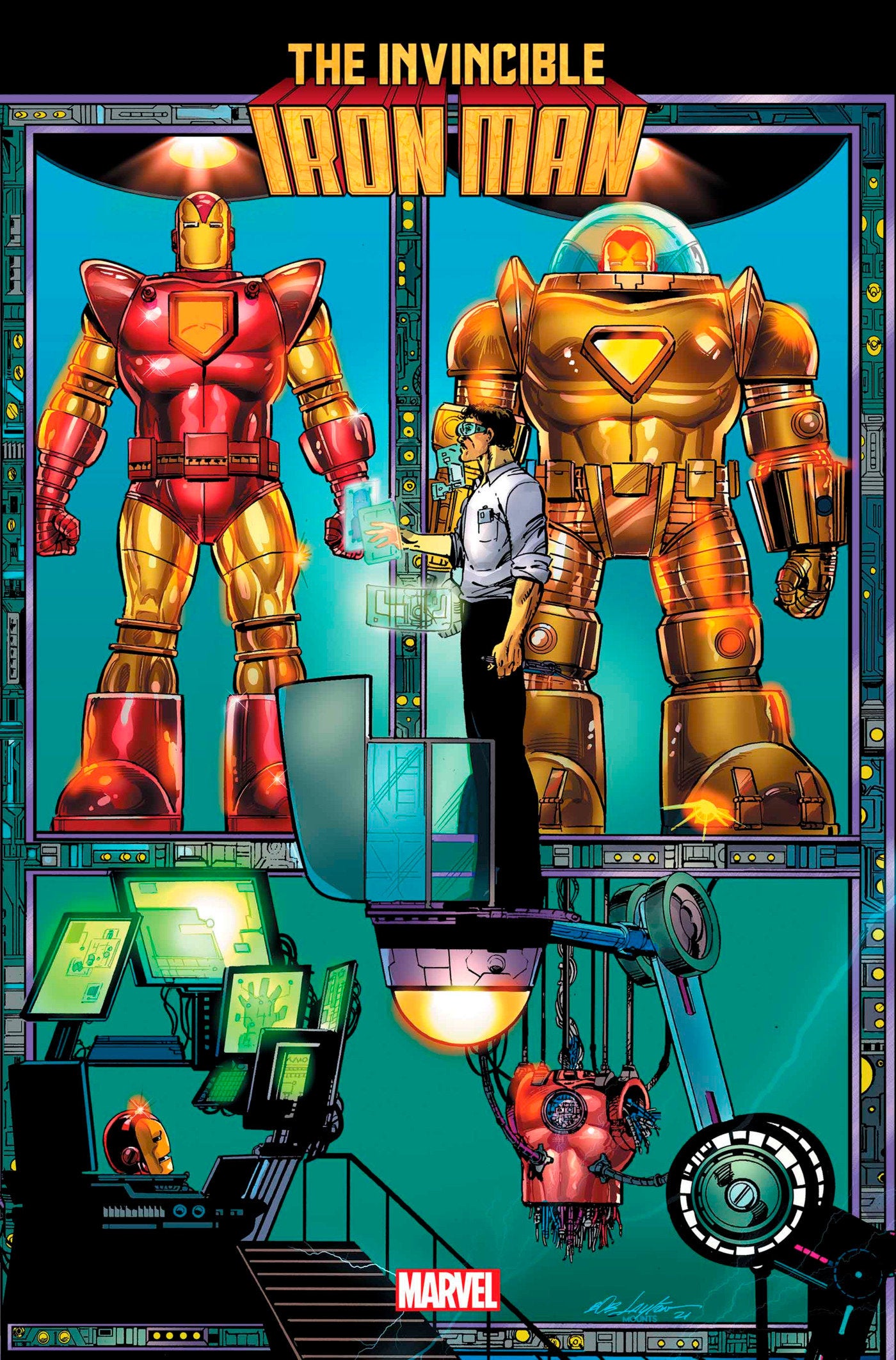 Invincible Iron Man 6 Bob Layton Connecting Variant | Dragon's Lair Comics and Fantasy Houston TX