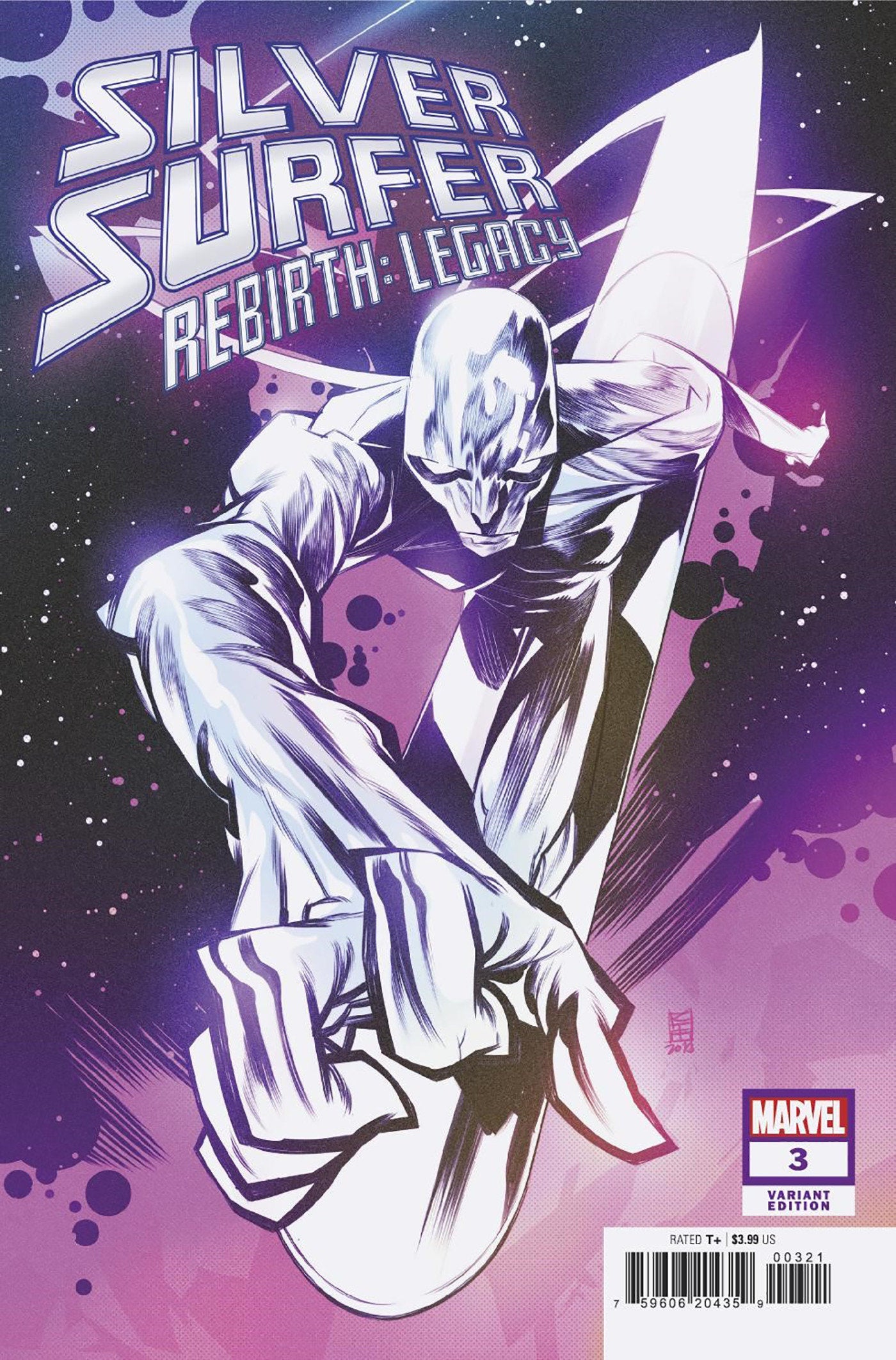 Silver Surfer Rebirth: Legacy 3 Kim Jacinto Variant | Dragon's Lair Comics and Fantasy Houston TX