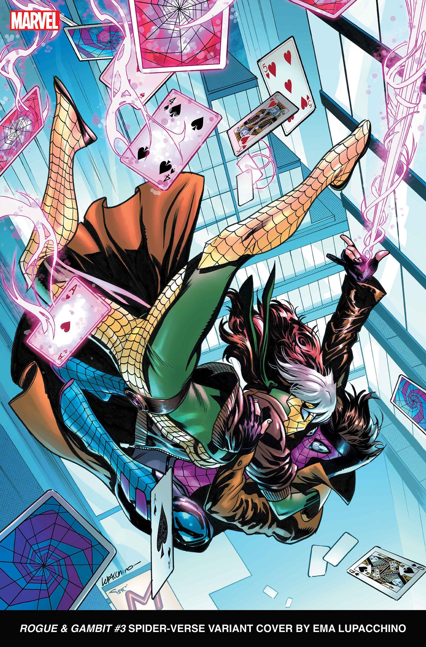 Rogue & Gambit 3 Ema Lupacchino Spider-Verse Variant | Dragon's Lair Comics and Fantasy Houston TX