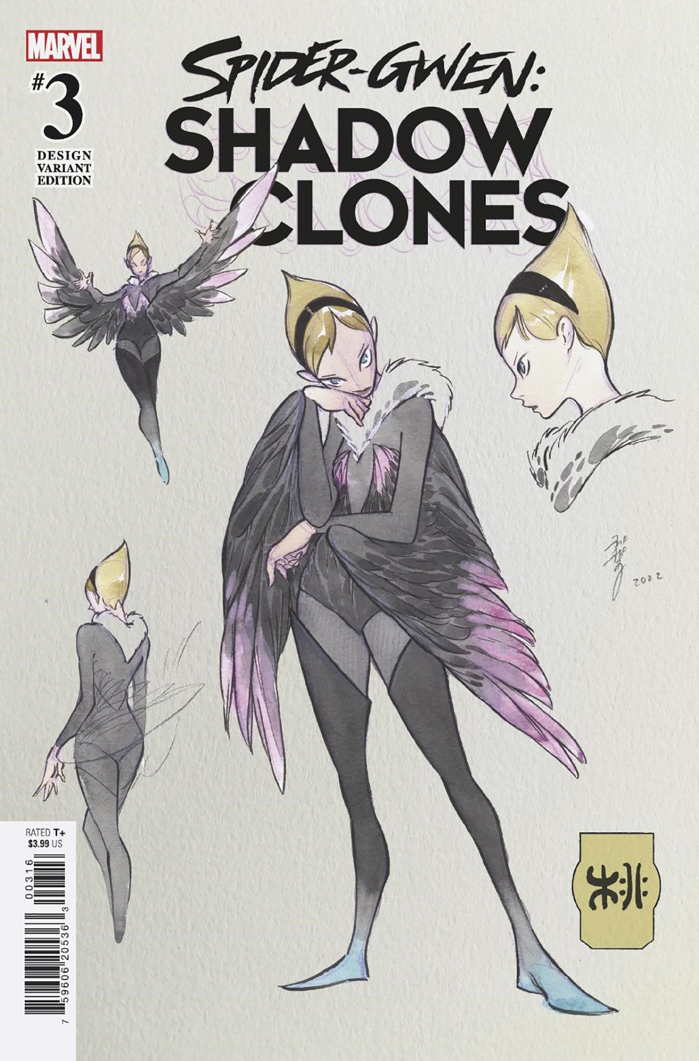 Spider-Gwen: Shadow Clones 3 Peach Momoko Design Variant | Dragon's Lair Comics and Fantasy Houston TX