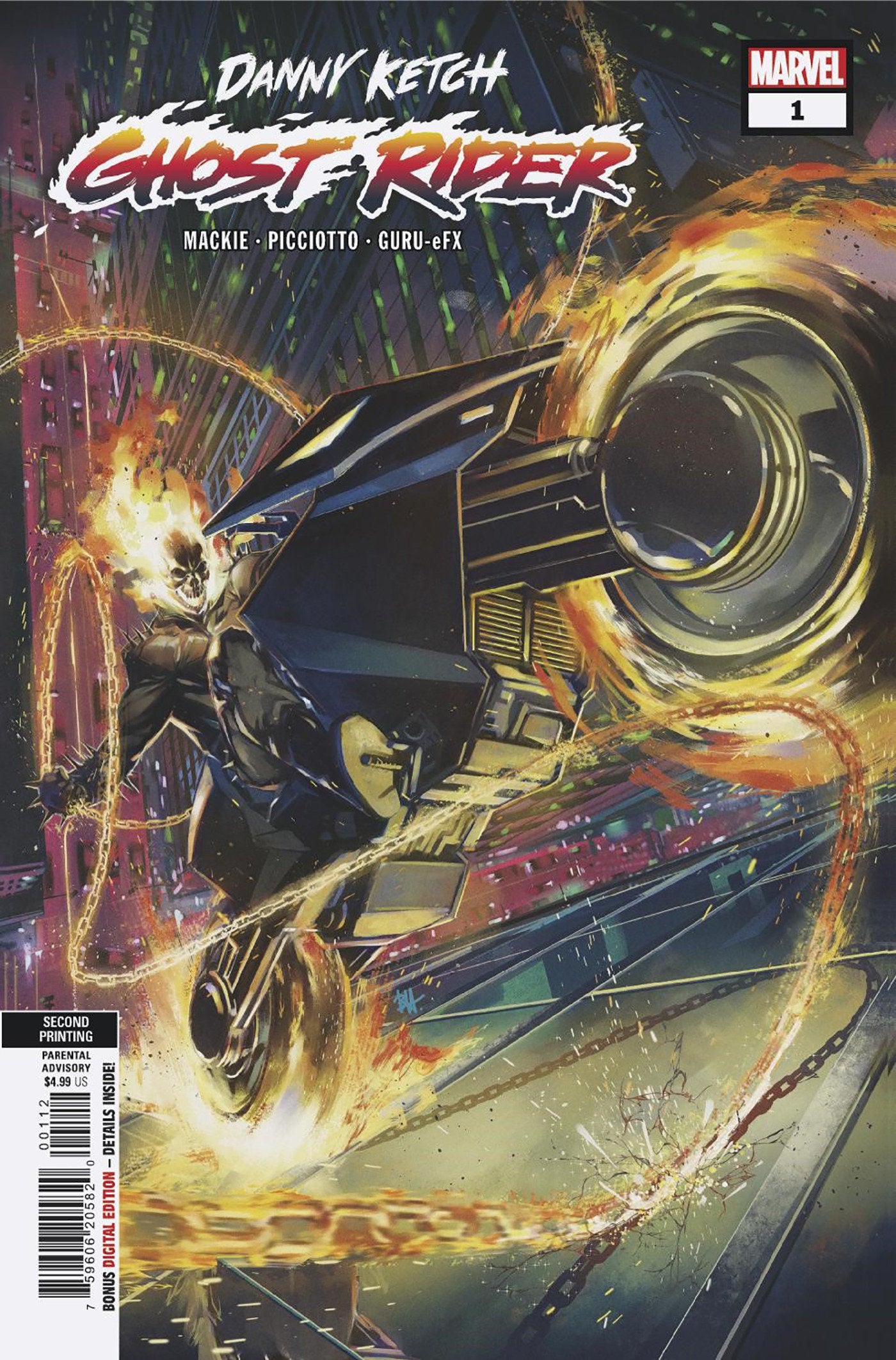 Danny Ketch: Ghost Rider 1 Ben Harvey 2nd Print Variant | Dragon's Lair Comics and Fantasy Houston TX